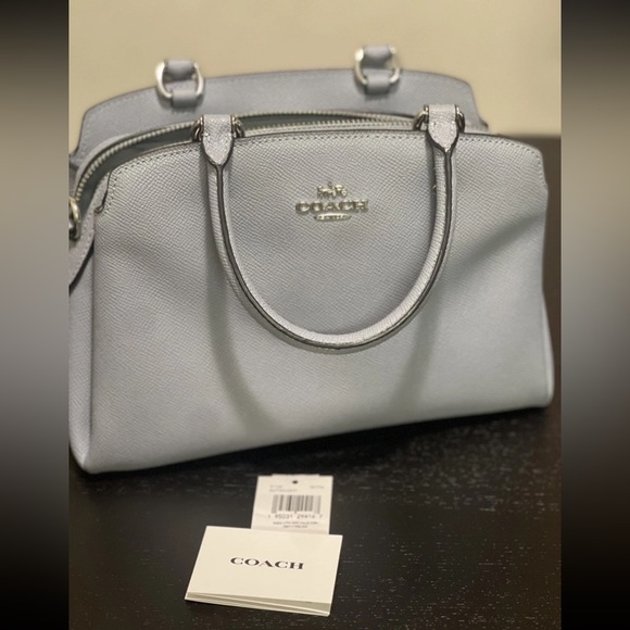 Coach Light blue  Leather Satchel - Picture 9 of 9